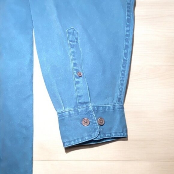 Clear Water Outfitters Mens Blue Button-Up Long Sleeve Shirt Size XXL Cotton - Picture 3 of 8